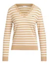 Tommy Hilfiger Striped Jumper In Neutrals