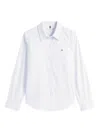 Tommy Hilfiger Striped Long-sleeve Shirt In White