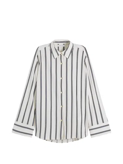 Tommy Hilfiger Striped Long-sleeve Shirt In Multi