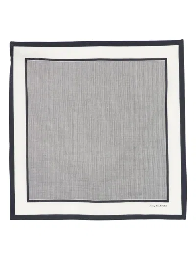 Tommy Hilfiger Striped Neckerchief In Blue