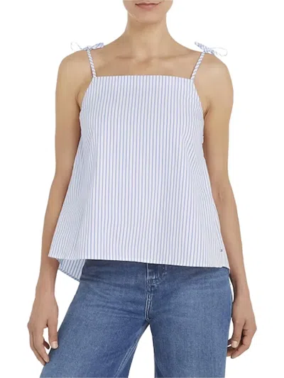 Tommy Hilfiger Striped Organic Cotton Top In Multi