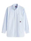 Tommy Hilfiger Bengal Striped Button-down Collar Shirt With Front Pocket In Blue