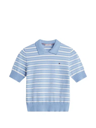 Tommy Hilfiger Striped-pattern Top In Blue