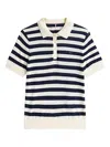 Tommy Hilfiger Womens Metallic Cotton Polo Top