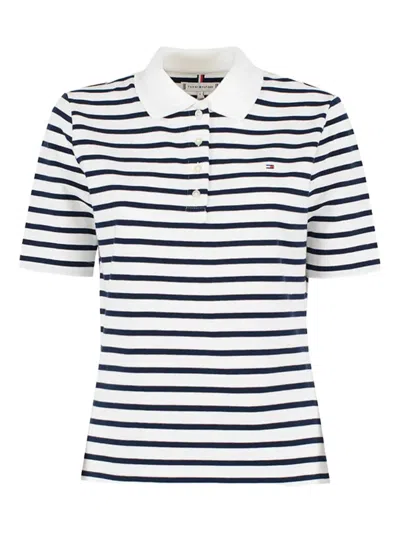 TOMMY HILFIGER STRIPED POLO TOP