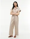 Tommy Hilfiger Striped Poplin Pull In Clayed Pebble