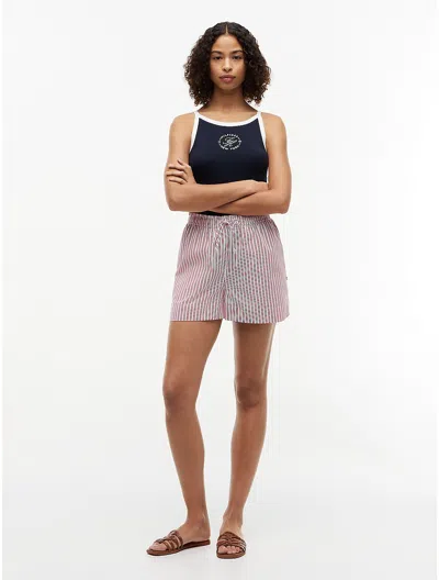 Tommy Hilfiger Striped Poplin Pull In Summer Stripe