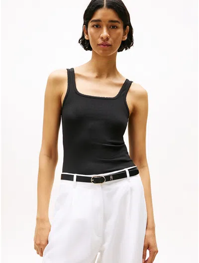 Tommy Hilfiger Striped Ribbed Tank Top