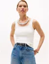 Tommy Hilfiger Striped Ribbed Tank Top