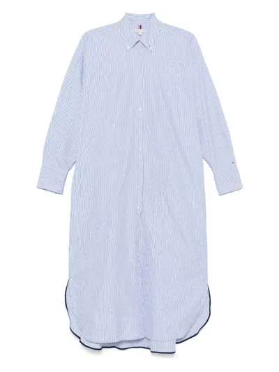 Tommy Hilfiger Striped Shirt Dress In Blue