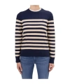 Tommy Hilfiger Striped Sweater In Blue