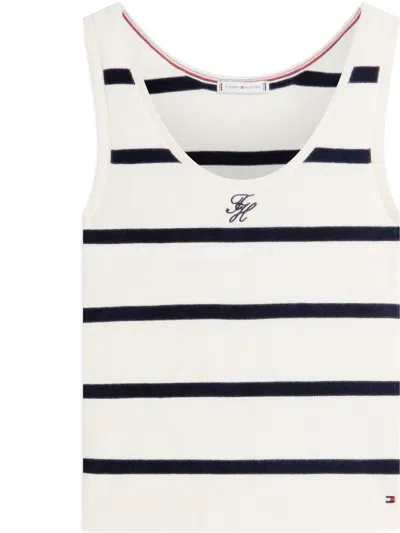 Tommy Hilfiger Striped Tank Top In Neutral