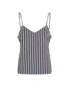 Tommy Hilfiger Striped Tank Top With Thin Straps In Bold Stp/desert Sky