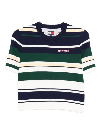 Tommy Hilfiger Striped Top In White