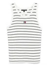 Tommy Hilfiger Striped Vest In White