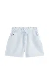 Tommy Hilfiger Striped-pattern Drawstring-fastening Shorts In Blue