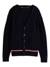 Tommy Hilfiger Cotton Cardigan In Blue