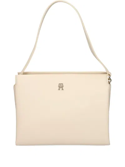 Tommy Hilfiger Structured Leather Tote Bag
