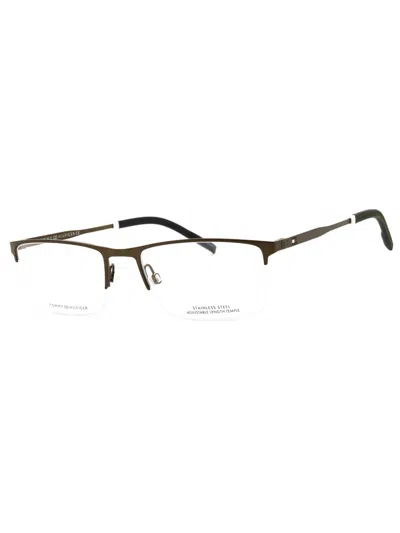 Tommy Hilfiger Stylish Rectangular Eyeglasses For Men In White