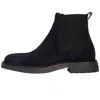 Tommy Hilfiger Suede Chelsea Boots Navy In Blue