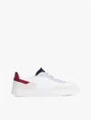 Tommy Hilfiger Suede Heritage Sneaker In White/breezy Blue