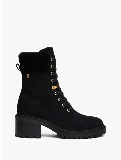 Tommy Hilfiger Suede Lace In Animal Print