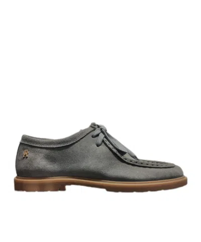 Tommy Hilfiger Suede Lace-up Shoes In Gray