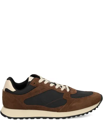 TOMMY HILFIGER SUEDE LEATHER PANEL SNEAKERS