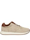 Tommy Hilfiger Suede-leather Sneakers In Neutral