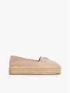 Tommy Hilfiger Suede Platform Espadrille In Claystone
