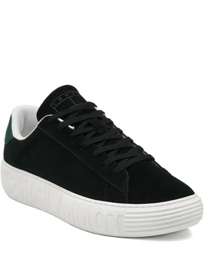 Tommy Hilfiger Suede Sneakers In Black