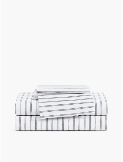 Tommy Hilfiger Summer Stripe Print Sheet Set In Gray