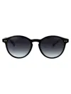 Tommy Hilfiger Black Acetate Sunglasses In Black