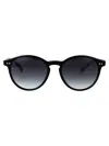 Tommy Hilfiger Black Acetate Sunglasses In Black