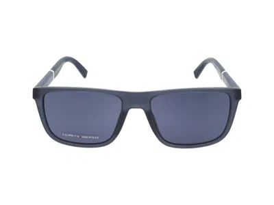 Tommy Hilfiger Sunglasses In Matte Blue Blue
