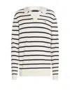 Tommy Hilfiger Jonny Collar Striped V-neck Sweater