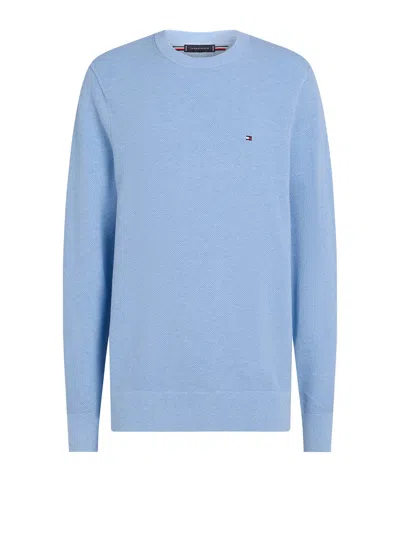 Tommy Hilfiger Sustainable Sweater With Bci Cotton In Blue