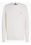 Tommy Hilfiger Man Sweater Ivory Size Xl Organic Cotton In Bianco