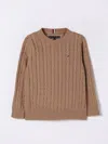 Tommy Hilfiger Sweater  Kids Color Tobacco In Beige