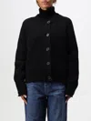 Tommy Hilfiger Long-sleeved Knitted Cardigan In Schwarz