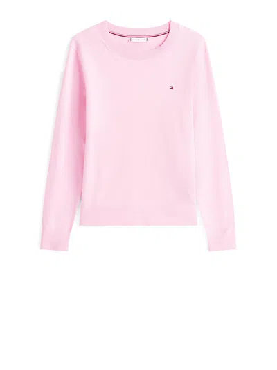 Tommy Hilfiger Pink Long-sleeved Shirt With Logo.