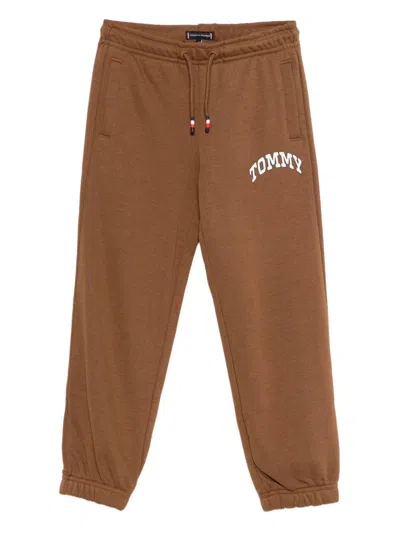 Tommy Hilfiger Kids' Sweatpants With Logo  In Brown
