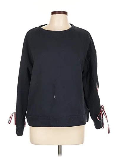 Pre-owned Tommy Hilfiger Sweatshirt In Black