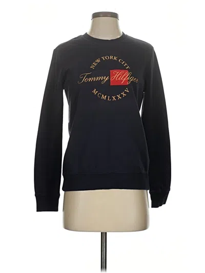 Pre-owned Tommy Hilfiger Sweatshirt In Black