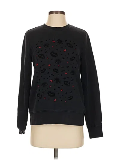Pre-owned Tommy Hilfiger Sweatshirt In Black