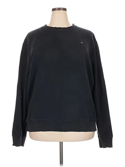 Pre-owned Tommy Hilfiger Sweatshirt In Black