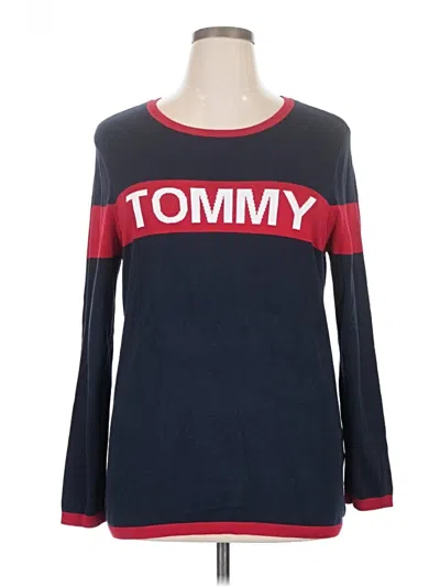 Pre-owned Tommy Hilfiger Sweatshirt In Blue