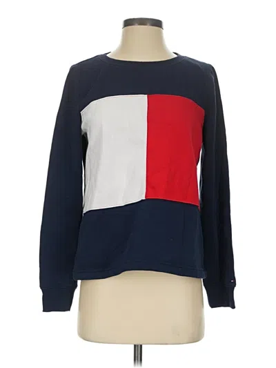 Pre-owned Tommy Hilfiger Sweatshirt In Blue