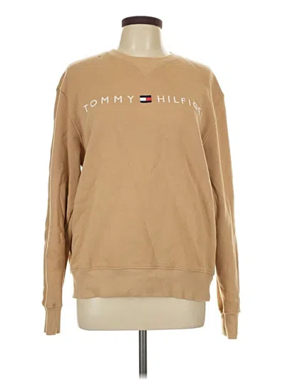 Pre-owned Tommy Hilfiger Sweatshirt In Brown