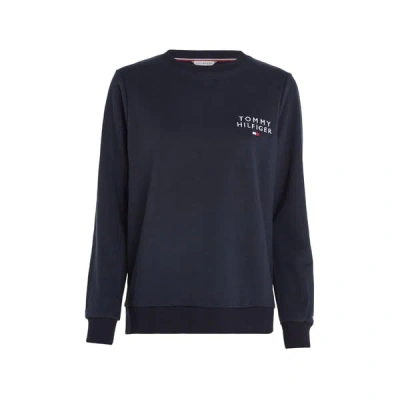 Tommy Hilfiger Recycled Cotton And Polyester Sweatshirt In Blue